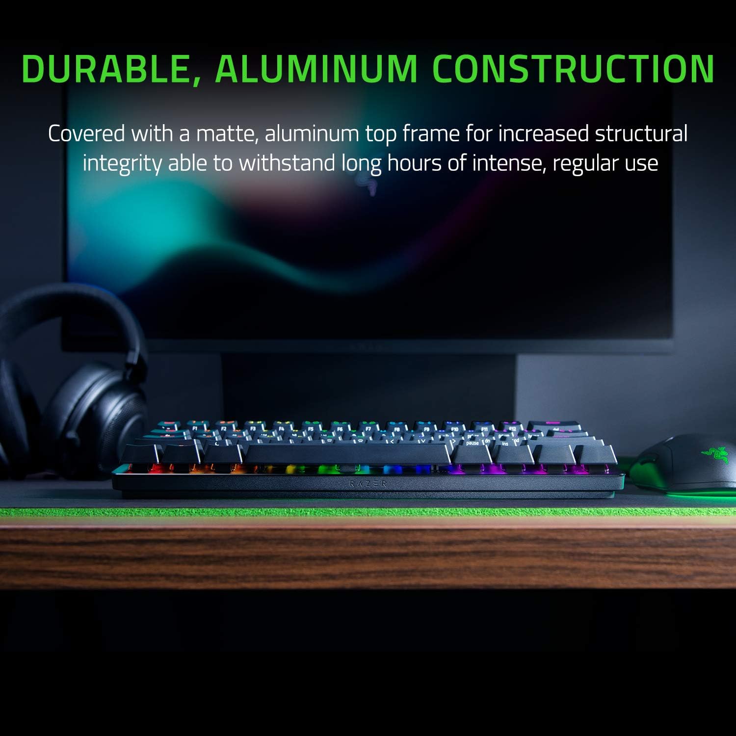 Buy Razer,Razer Huntsman Mini (Purple Switch) – 60% Compact Gaming Keyboard (Clicky Optical-Mechanical Switches, Doubleshot PBT Keycaps, Detachable USB-C Cable) US Layout | Black - Gadcet UK | UK | London | Scotland | Wales| Near Me | Cheap | Pay In 3 | Keyboards